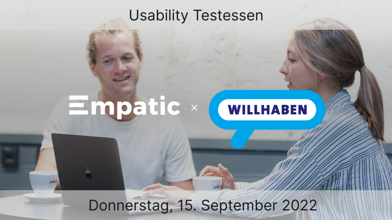 Usability Testessen Empatic x Willhaben Logos